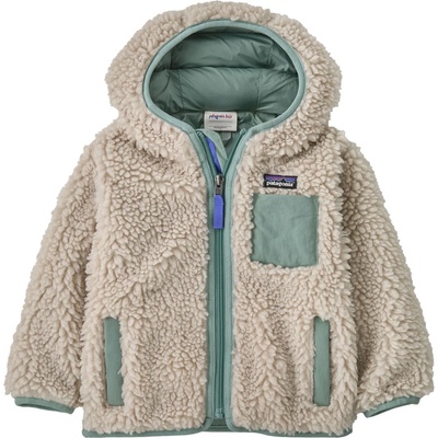 Patagonia Детско поларено яке Patagonia Kid's Baby Retro-X Hoody Casual jacket - Natural / Cover Green - размер 4 Years (703-6201-0516)