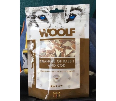 Woolf Dog Rabbit and Cod Triangle 100 g