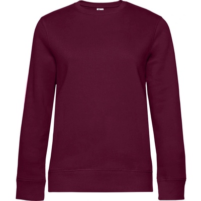 B&C Queen Crew Neck dámská COT-01W01Qx5500 třešeňová tmavá