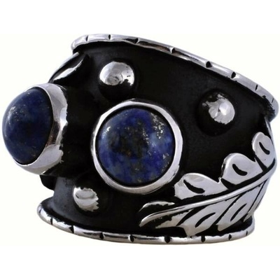 Vorlové Šperky stříbrný prsten lapis lazuli E105