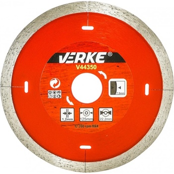 Verke Kotouč řezný diamantový 125 x 1,2 x 22,2mm V44350