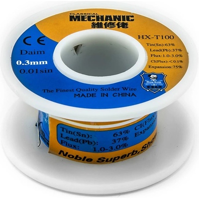 Trubičkový cín 0.3mm Sn63Pb37 40g