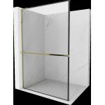 Mexen Kioto+ L душ панел с рафт Walk-in 80 x 200 см, черна рамка, златна - 800-080-123-50-70 (800-080-123-50-70)