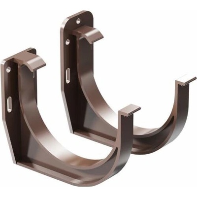 Gutta Aqua Žlabový hák čelní PVC žlaby 150 mm tmavě hnědý