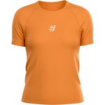 Compressport Дамска тениска Compressport Women's Trail Racing S/S T-Shirt Running shirt - Apricot / Reflective White (916-3352-0713)