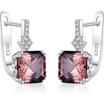Silenti Jewelry Сребърни обеци "Топаз" - Сребърен