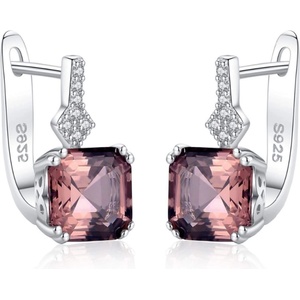 Silenti Jewelry Сребърни обеци "Топаз" - Сребърен