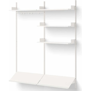 New Works Policová zostava Wardrobe Shelf 3, white/white