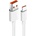 Xiaomi Оригинален USB-C Кабел за Xiaomi с Бързо Зареждане 3A 1m, Бял-Оранжев (Bulk) (b23230007)