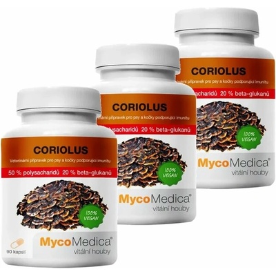 MycoMedica Coriolus 50% 3 x 90 kapsúl