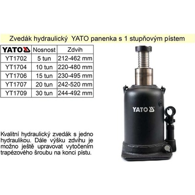 Yato YT-1709 Hydraulický zvedák 30 t
