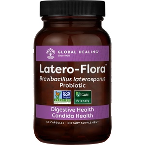 Global Healing Latero-Flora Brevibacillus laterosporus (B. O. D. strain) - Пробиотик срещу Кандида в червата, 60 капсули (03077 (LF))
