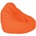 Pufrelax Калъф за пуф круша, 320л. , Nirvana Grande - Orange, (Не съдържа пълнеж), PU кожа