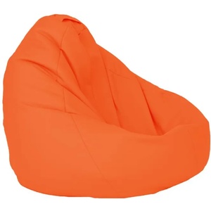 Pufrelax Калъф за пуф круша, 320л. , Nirvana Grande - Orange, (Не съдържа пълнеж), PU кожа