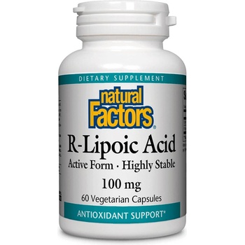 Natural Factors R-Lipoic Acid, 100 mg, 60 веге капсули, Natural Factors