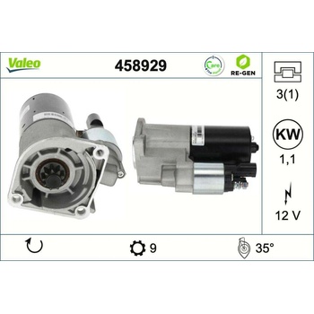 Startér VALEO 458929