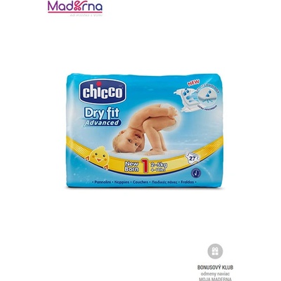CHICCo Plienky Newborn 2-5 kg 27 ks