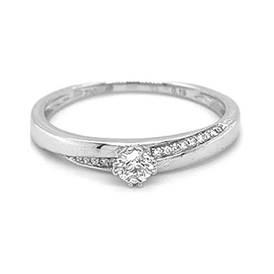 Beny Jewellery zlatý zásnubní s diamanty 2010915