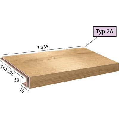 Karndean International Ecoline Step - Schod s nosom / 2A 9591 Dub kráľovský svetlý