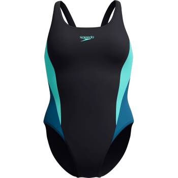 Speedo Бански костюм Speedo Women's Color Block One Piece Swimsuit - Artic Glass