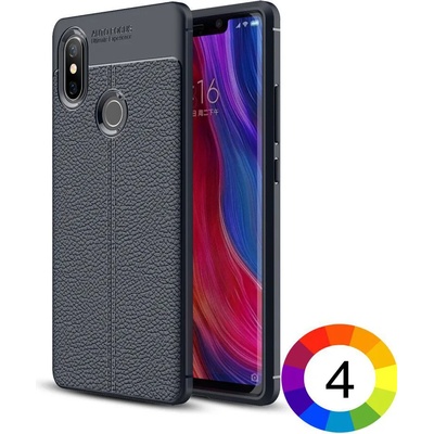 Xiaomi Mi 8 SE (5.88-inch) Удароустойчив Litchi Skin Калъф и Протектор