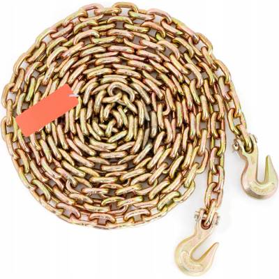 SucceBuy Řetěz s hákem pro uchopení 9,53 mm x 6 m, nosnost 3220 kg