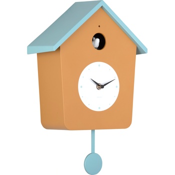 Karlsson Cuckoo Light стенен часовник с кукувица, светлокафяв (KA6044YE)