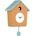 Karlsson Cuckoo Light стенен часовник с кукувица, светлокафяв (KA6044YE)