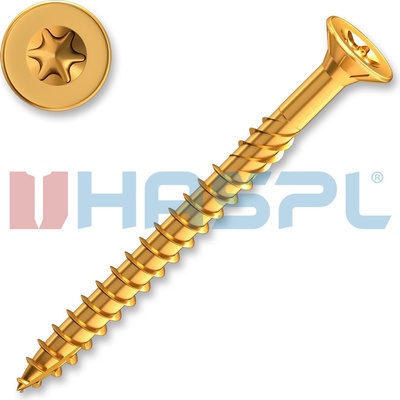 Konstrukční vrut 4x40 TX 20 zápustná hlava zinek žlutý (500 ks/bal) TORX – Hledejceny.cz