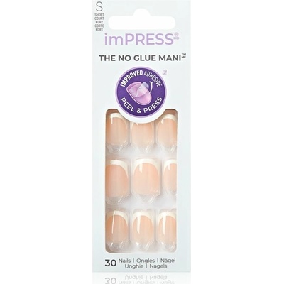 KISS imPRESS The No Glue Mani umelé nechty samolepiace Model 30 ks