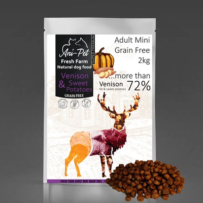 Fresh Farm GF Natural Dog Food Adult Mini Venison & Sweet Potatoes 2 kg