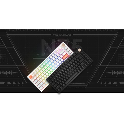 VGN N75 PRO Caribbean Blue Kailh Vaporwave Switches RGB (N75-PRO-GREY-BL)