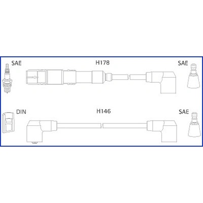 Sada zapaľovacích káblov HITACHI 134755