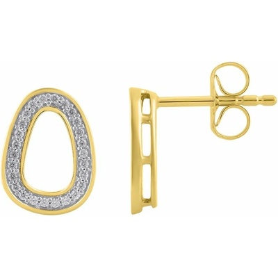 Eppi Zlaté náušnice s lab-grown diamanty Joanie E49209