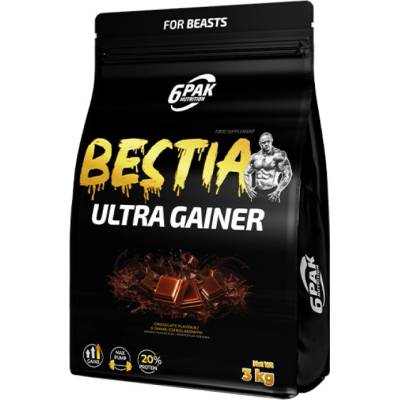 6PAK Nutrition BESTIA Ultra Gainer [3000 грама] Шоколад
