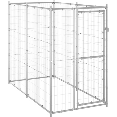 vidaXL Venkovní psí kotec pozinkovaná ocel 950 x 950 x 185 cm – Zboží Dáma
