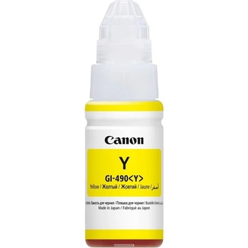Canon ОРИГИНАЛНО МАСТИЛО canon gi-490 yellow (70ml) (0666c001)