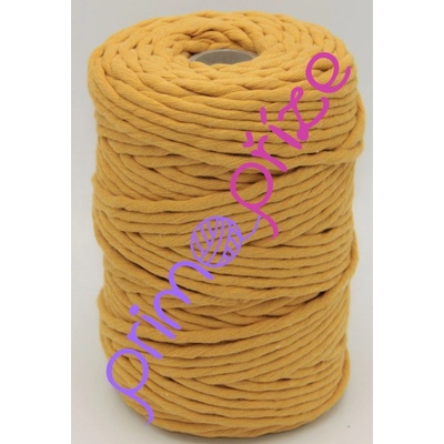 PRIMA Šňůry Macrame Single Twist hořčicová - poslední kus - sleva 25%