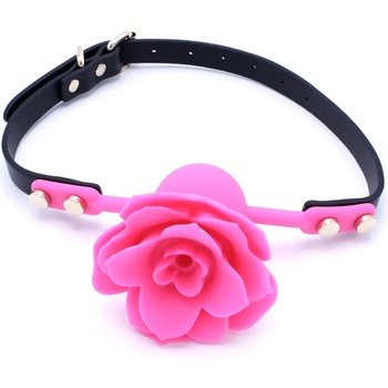 Image 1 of Kiotos Silicone Rose Gag Pink