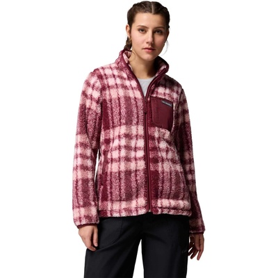 Columbia West Bend Print Full Zip II vínová biela