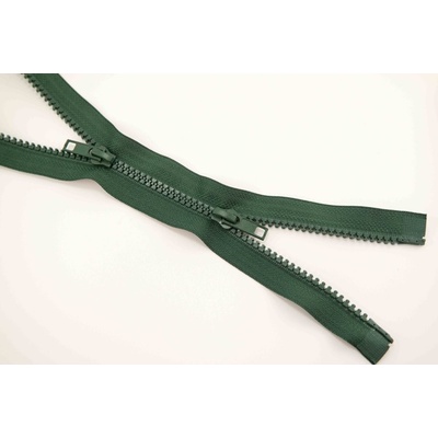 Protipohyb kostený zips - dĺžka (65 - 150 cm) - rôzne farby 85 cm Tmavo zelená