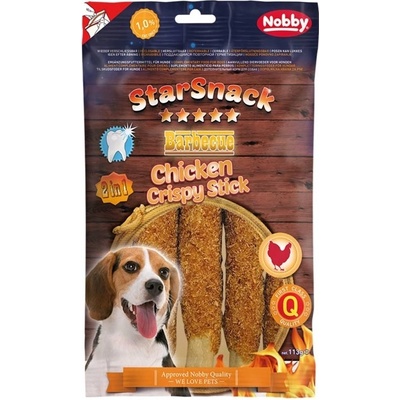 Nobby StarSnack BBQ pamlsky Kuřecí křupavé tyčinky 113 g