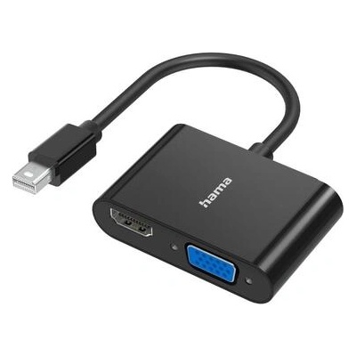 Видео адаптер 2 в 1, HAMA Mini Displayport - VGA (HAMA-300086)