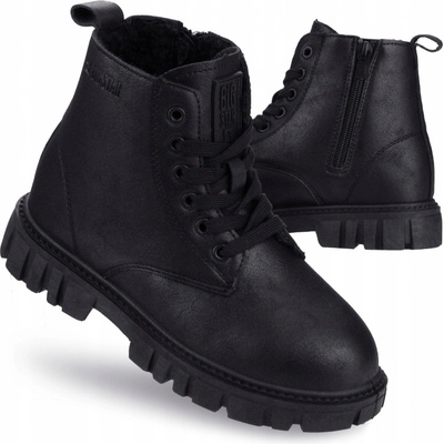 Big Star dětské zateplené kotníkové boty na zimu OO374080 černé