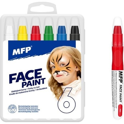 MFP Paper farby na tvár 6ks set 6330538