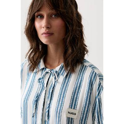 HUGO пижама тип ризатип дамска от вискоза resort sl-shirt (50561663)