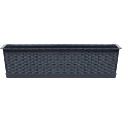 Prosperplast RATOLLA CASE P truhlík s miskou 58,7x17,3x15cm antracit ISR600P