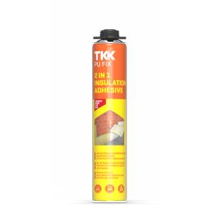 TKK ПЯНА ЗА ЛЕПЕНЕ НА ТОПЛОИЗОЛАЦИЯ tkk pu fix 2в1 800мл (158704)