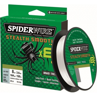 Spiderwire šnúra Stealth Smooth 8 priehľadná 150m 0,06mm