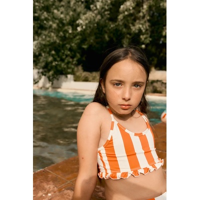 Детски бански от две части Tinycottons RED STRIPES SWIM SET (SS26.439)